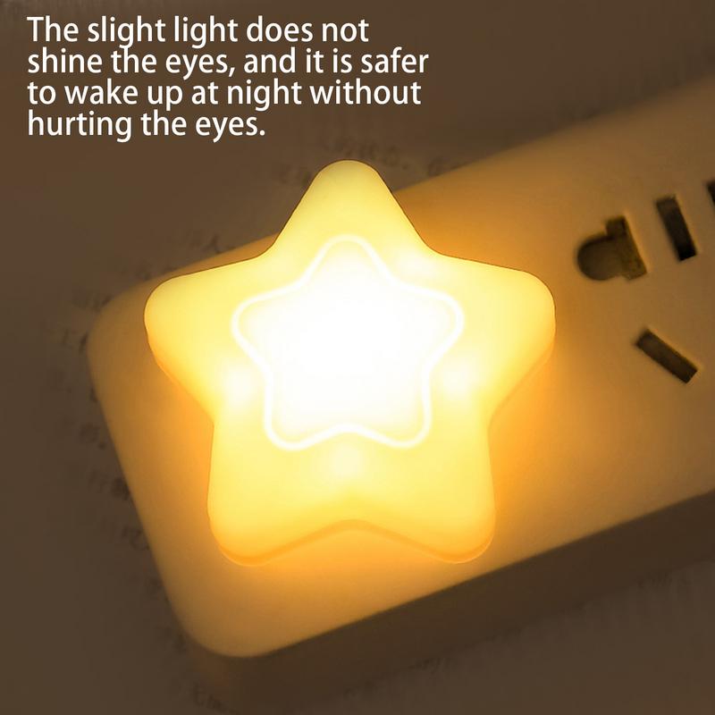 LED Stars Night Lights Star Shaped LED Bedside Night Light Home Decoration Baby Room Lighting USB Charging Cute Star Lamp