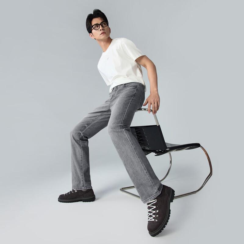 Lilang Men's Mid-Waist Straight Leg Jeans