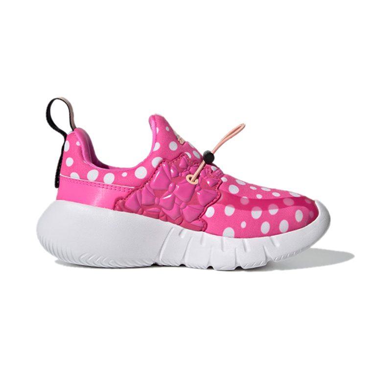 adidas Rapidazen Polka Dot Fashion Abrasion Resistant Low Top Kids' Running Shoes Rose Red Children Aged 3 7 Years Old FY1663