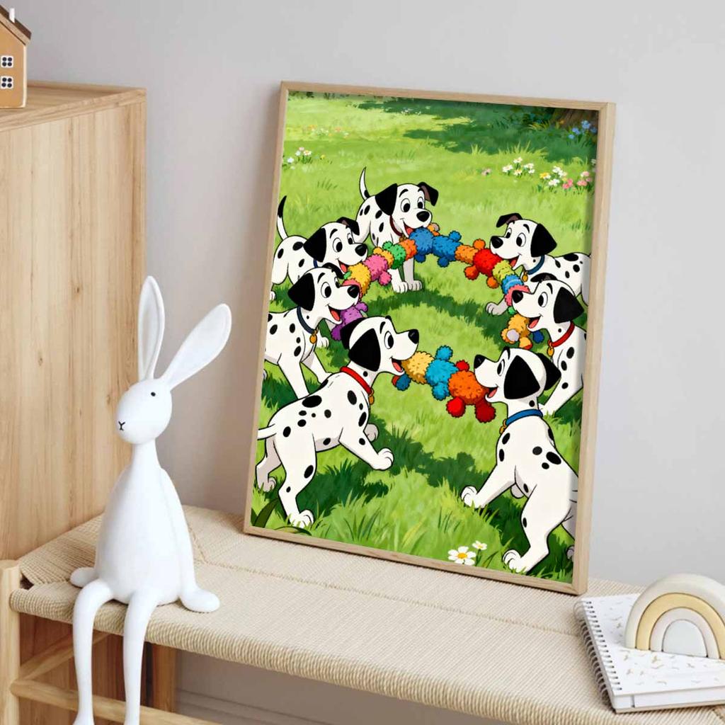 Disney 101 Dalmatians diamond painting kit for living room, bedroom, study and other interior space decoration
