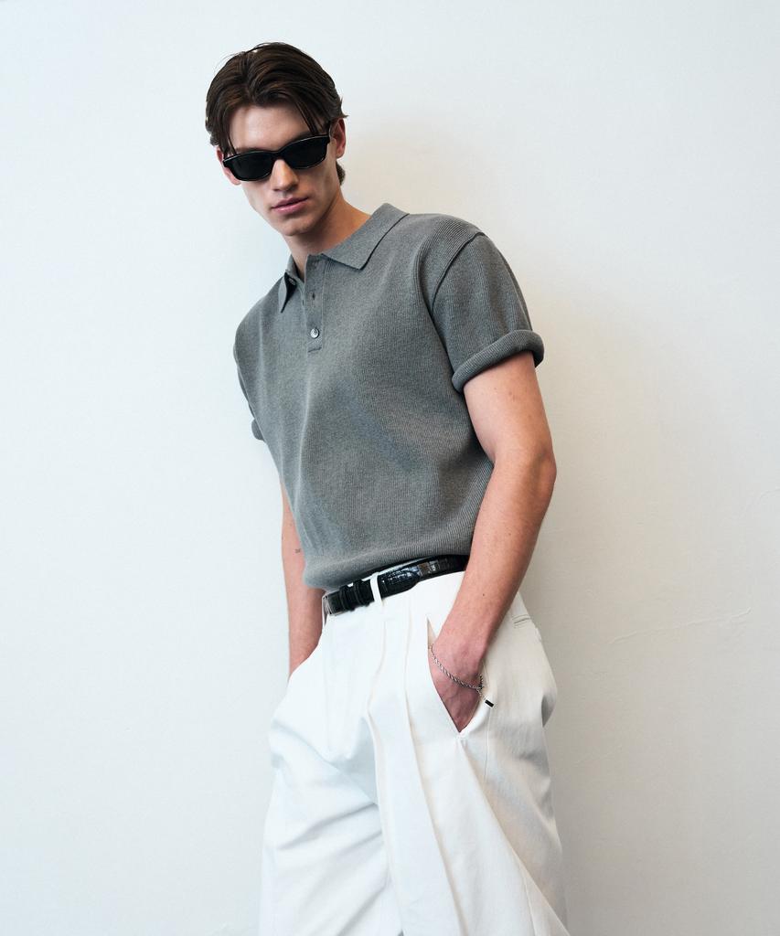 Beulleieo Torso Half Collar Knit [Grey]