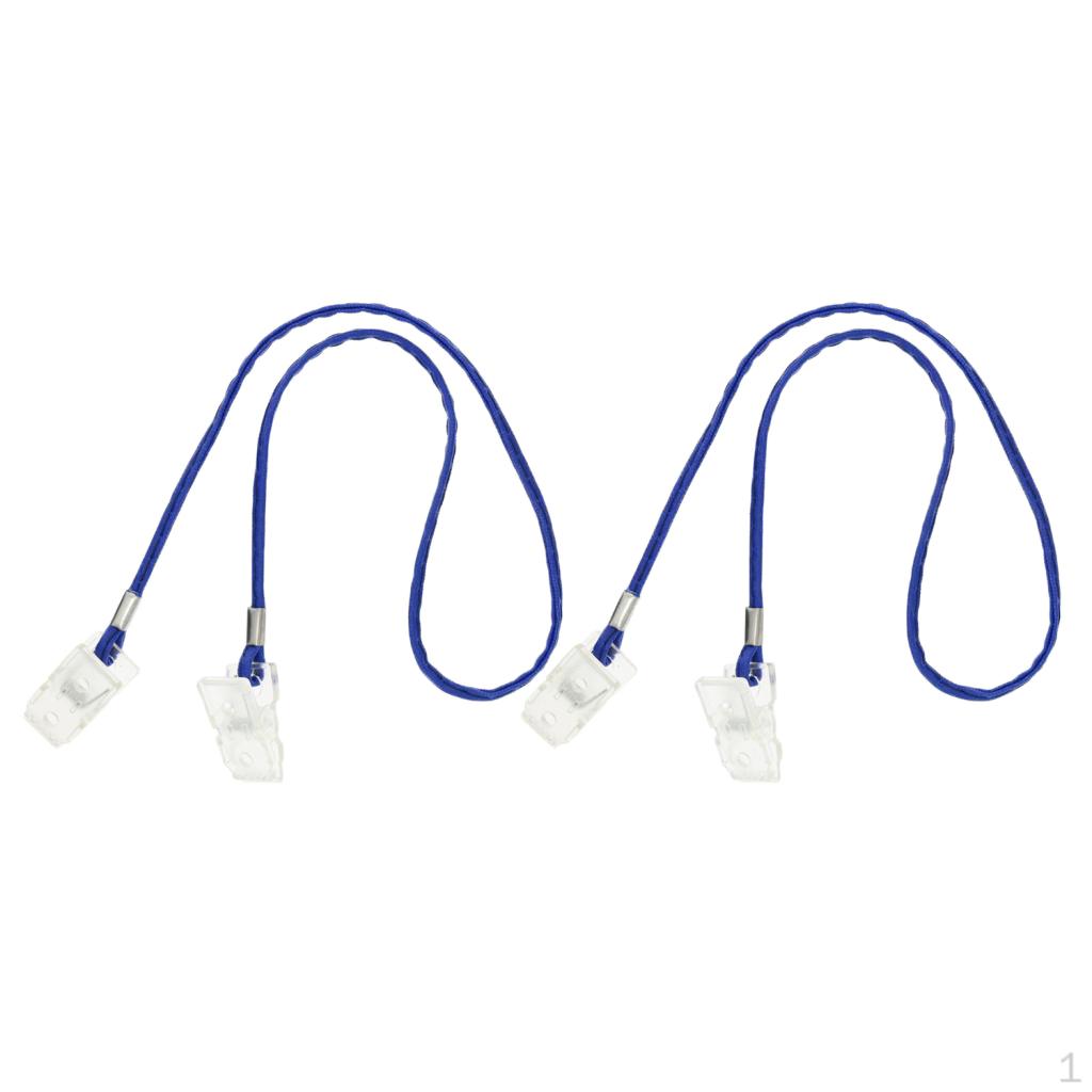 2 Pieces Of Napkin Chains With Clips Flexible Holder