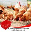 5 Pcs Chicken Cage Cups Bird Hanging Feeders Poultry Water Bowls with Hook Food Bowls for Bunny Pigeon Small Animals
