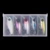 Ultra-Small Hard Bait Lead Fish Single Hook Set Five Boxes Metal Horse Mouth Three Hooks Blood Groove Sequins for Bass Trout