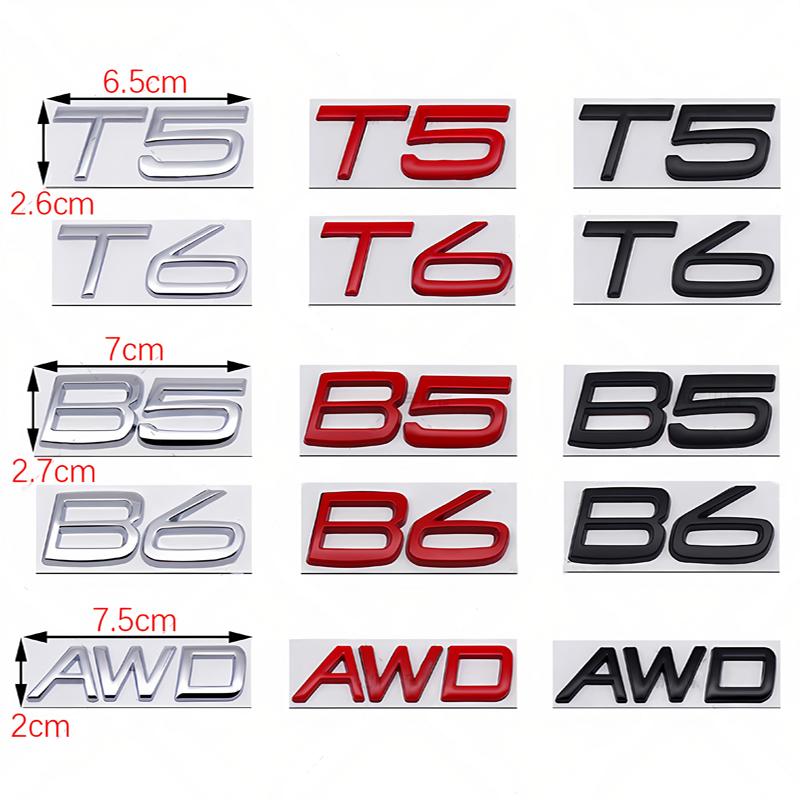 Auto Kofferbak Logo Sticker Decoratie Accessoires Voor Volvo Rdesign Polestar AWD V50 S60 XC60 S40 XC40 XC90 V60 S80 S90 V90 V70 T6