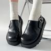 Fashion and Lightweight Retro Thick-bottomed Bag Head Slippers for Women To Wear To Increase the Height of Mary Jane Half Drag