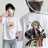 Summer New Arrival One Piece Pattern Tshirt unisex anime print casual shortsleeved fashionable streetwear top Y2K style