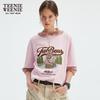 Teenie Weenie Women's Embroidered Bear T-Shirt