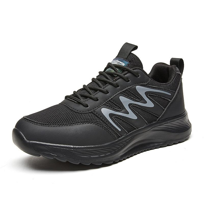 

Comfortable, lightweight and breathable middle-aged and elderly walking shoes Men s sports shoes Fashion trendy casual shoes Student running shoes 39 чёрный