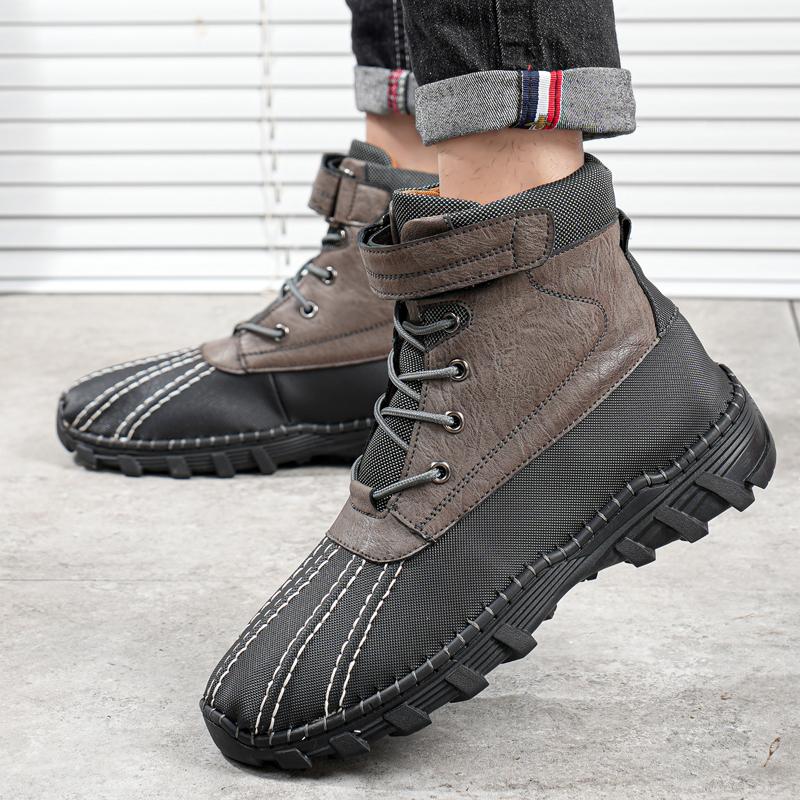 Men Boots High Quality Men's Motorcycle Boots Outdoor Men's Boots Hiking Shoes Fashion Sneakers