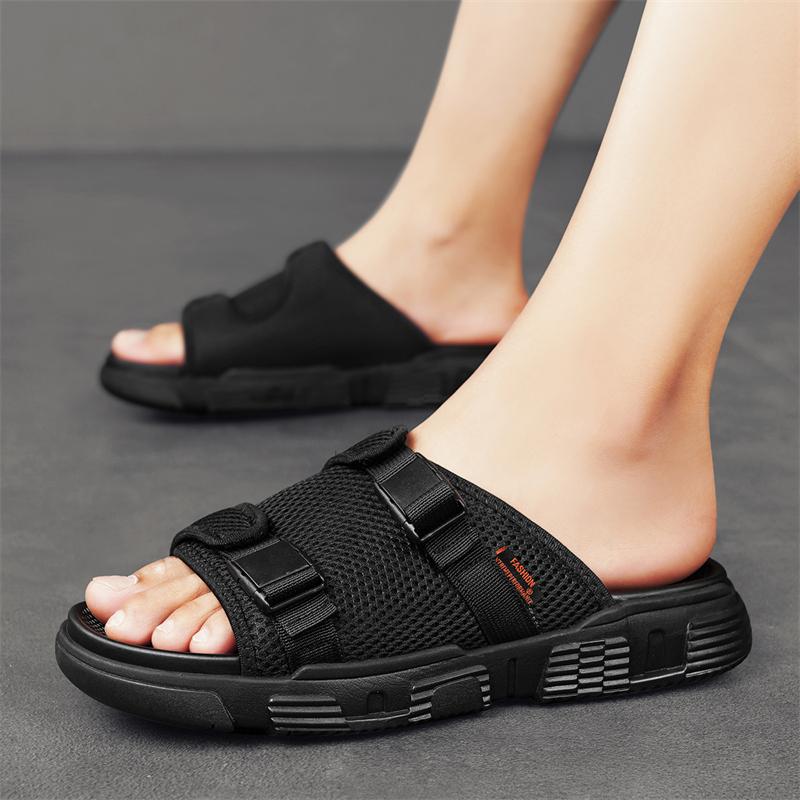 Summer Outdoor Men's Slippers Anti-slip Soft Slip-on Sandals Breathable Comfortable Casual Shoes Summer Designer Style Shoes
