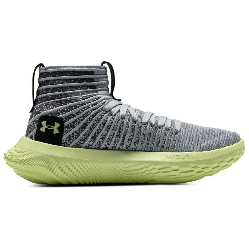 Under Armour Flow FUTR X Elite Mod Grey Sonic Yellow Unisex Sneakers Castlerock 3024977-100