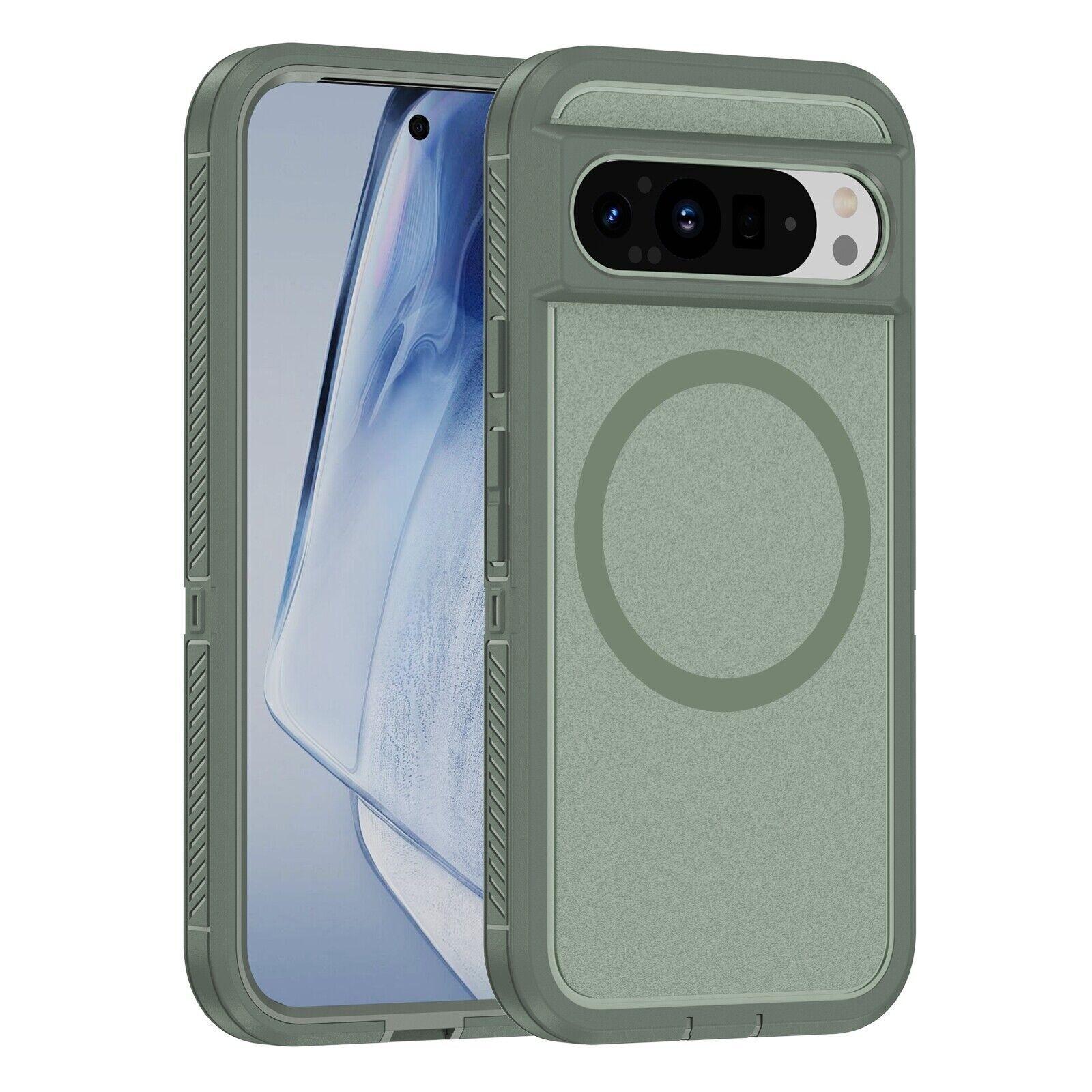 For Google Pixel 8/9/9 Pro XL Shockproof TPU+PC Case Mag Safe Slim Back Cover For Google Pixel 8