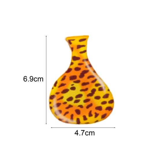 Mini Acrylic Vase Refrigerator Magnet Home Office Kitchen Locker Fridge 3D Miniature Flower Vase Magnetic Decoration Ornament