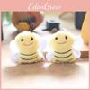 Plush Mini Bee Toy Keychain Pp Cotton Stuffed Animal Girls Accessory Decor Room