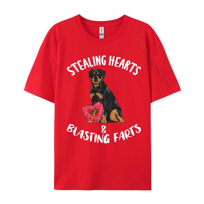 

Stealing Hearts Blasting Farts Rottweiler Tshirt Tee Shirt Oversized Cotton Man Camisas Tops Harajuku S
