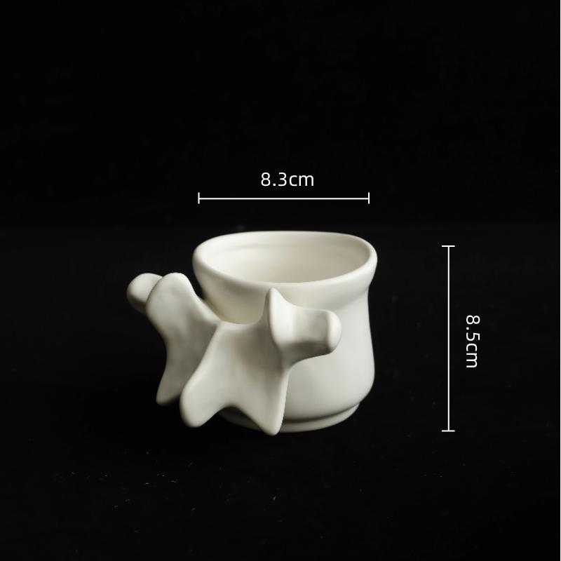 Керамическая ваза Форма позвоночника Абстрактная керамическая кружка Кофейная чашка Подставка для ручек Ваза для цветов Аксессуары для украшения дома