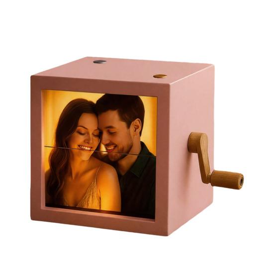 Yousheng Індивідуальна фото-розгорткова коробка Ручна розгорткова книжка-картинки з підсвіткою Персоналізована фото-розгорткова коробка Рамка Анімаційна машина Подарунки на Різдво