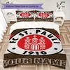 Custom Name St.Pauli Pattern Bedding uilt Set uilt Cover Pillowcase Home Decoration Birthday Gift (1*duvet cover+2*pillowcase without core)
