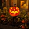 Outdoor Solar Halloween Pumpkin Lights Light, Waterproof Garden LED Decorative Holiday Path Lighting for Lawn Lamp with Stake Pathway Yard Decoration