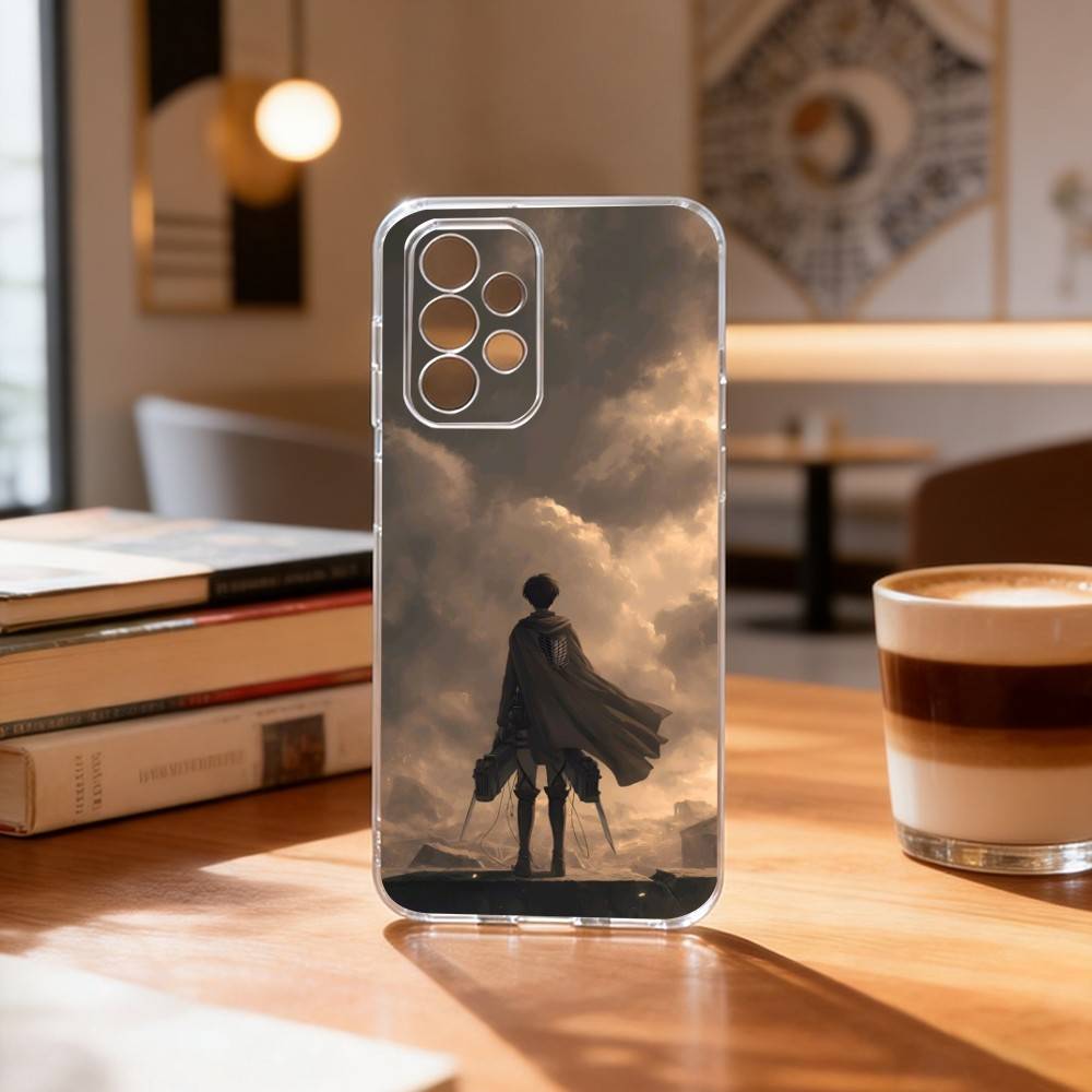 A-Attack on Titan L-Levi A-Ackerman  Phone Case Transparent Silicone Soft For Samsung S25,S24,S21,S22,S23,S30,Ultra,S20,Plus,Fe
