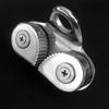 Steel Boat Fast Entry Cams Cleat With Leading Rings Bearing Rope Clamp Pilates Equipment Boat Cleats Kayak Marine