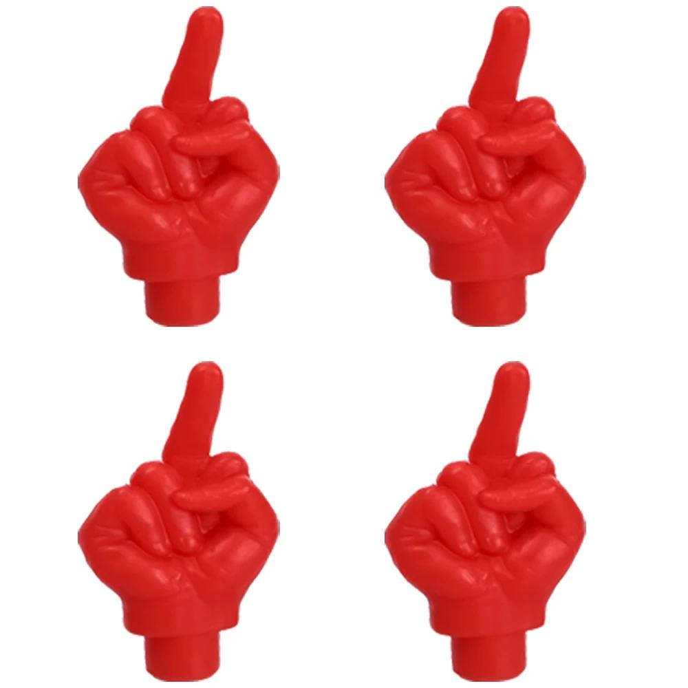 Araba Işıklı Vana Kapakları Araba Motosiklet Lastiği Su Geçirmez Toz Geçirmez Orta Parmak Vana Kapağı Araba Lastiği Göbeği Vana Sapı Işıklı Kapak