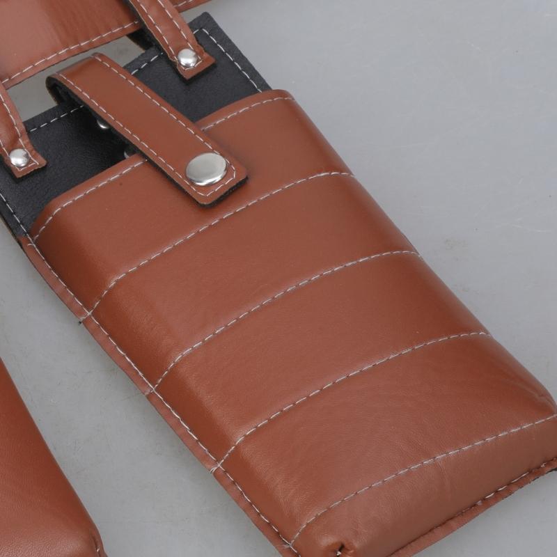 Medieval Leather Waist Pouches With Leather Belt Steampunk Waist Bag Medieval Leather Side Pack for Halloween Cosplay
