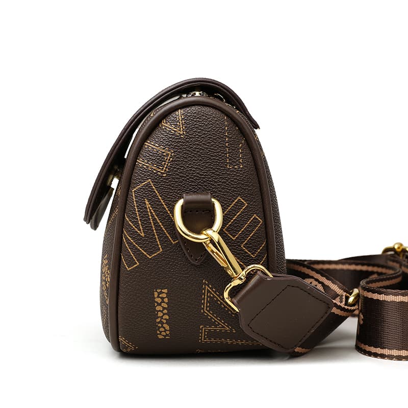 Vintage bedruckter Brief vielseitige kleine quadratische Tasche