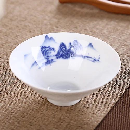 Jingdezhen Dropshipping Tea Set Hand-painted Tea Cup Puer Black Tea Tieguanyin Ceramic Small Cups Chinese Household Teaware