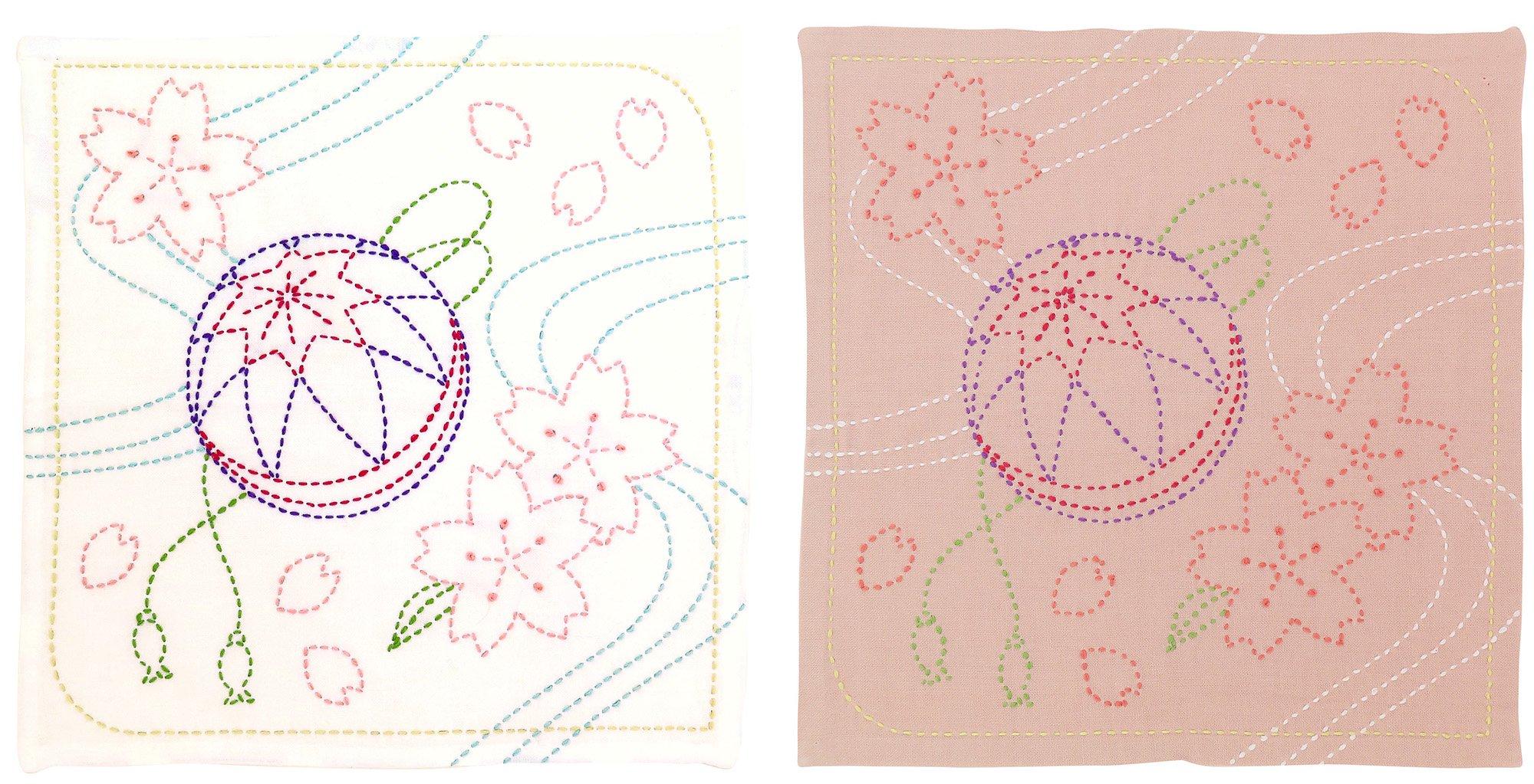 

Ткань для вытирания Olympus с цветочным узором, дизайн Сашико, цветок сакуры и набор 254, печатный, Тэмари,