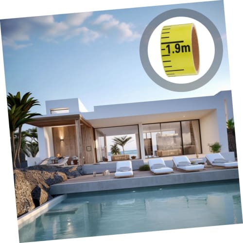 LIFKOME Water Level Scale, Water Level Meter, Water Level Sticker, Pool Water Level, Water Level Tape, Construction Sticker, Pool Ruler, Water Depth S