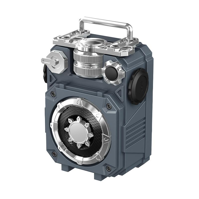 

Мини-динамик Bluetooth в стиле Mecha, портативный сабвуфер, креативный супербас, вставка карты TF, крутой музыкальный плеер, беспроводной звуковой ящик синий