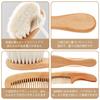Zhejia 2-Piece Baby Brush Set, Baby Brush for Plush Toys, Scalp Massager, Made with Natural Wool and Wood, Newborn Comb Set Promotes Blood