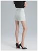Women's Slim High-Waist Wide-Leg White A-Line Shorts - Summer 2023 Casual Fashion