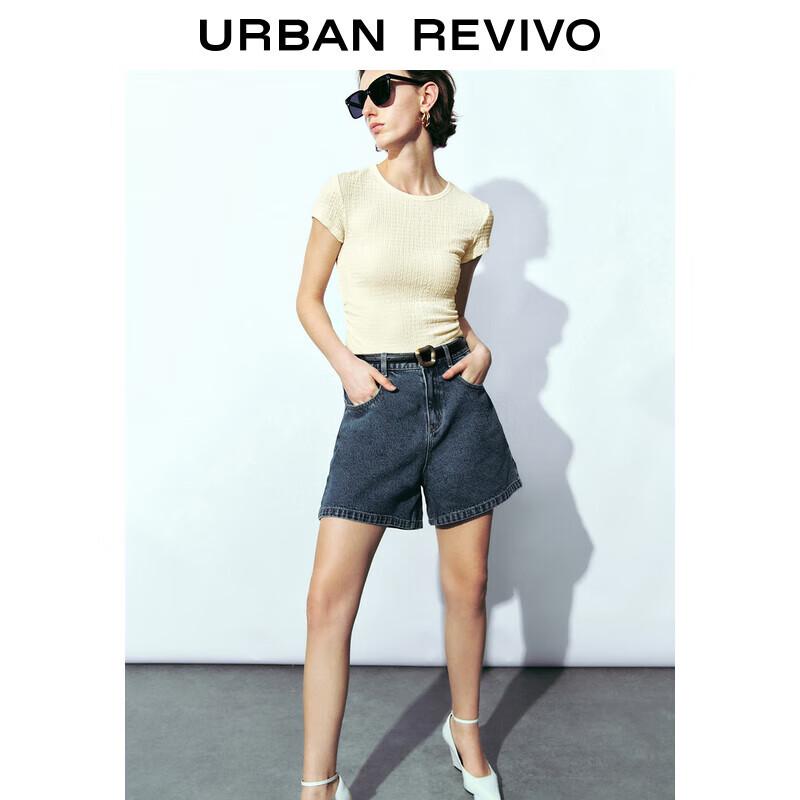 

Женские джинсовые шорты UR 2024 в стиле ретро с поясом 26