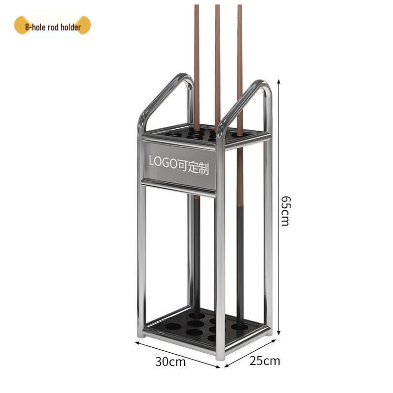 8-Hole Floor-Standing Billiard Cue Rack