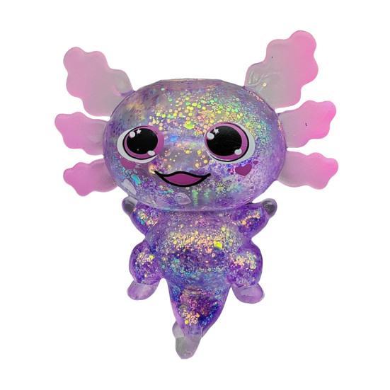 Przezroczysty Brokatowy Salamandra Gniotek Antystresowy Kreskówkowy Salamandrowaty Ściskowy Sensoryczny