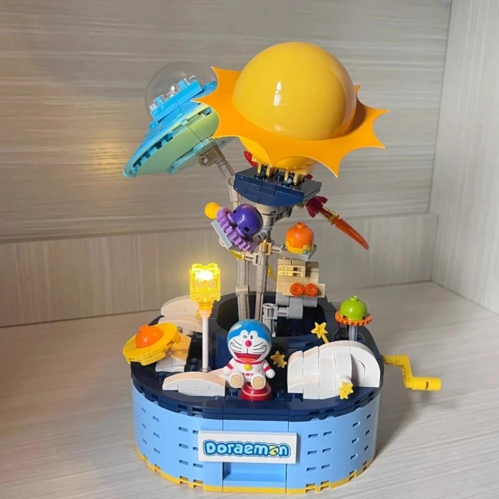 Keeppley Doraemon Series Building Blocks Cement Pipes Time Machine Puzzle Toys Children's Toys Crayons Shin Chan Holiday Gifts