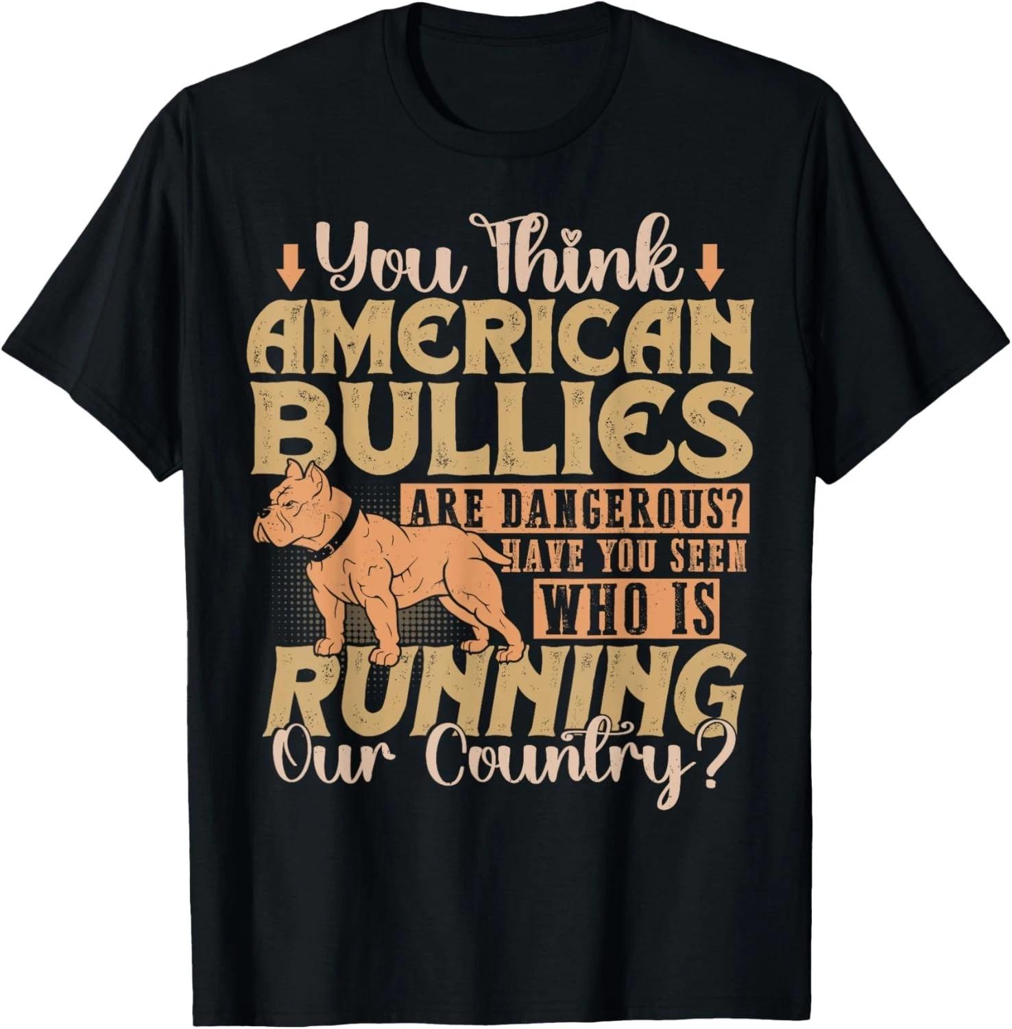 Pitbull Dog Friendly Breed American Bully Shirt Funny Gift Unisex T-Shirt S