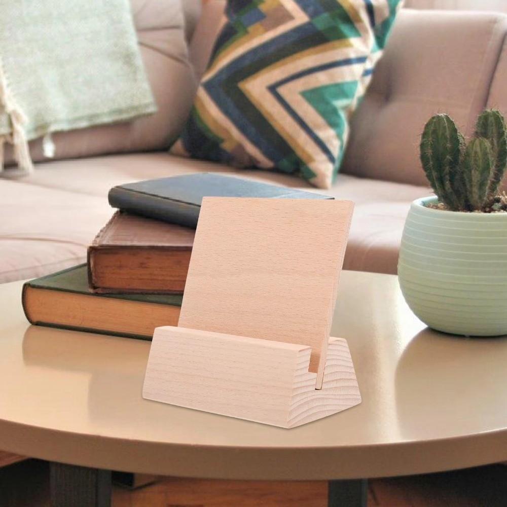 Stojak na karty do gry 12-21 cm, drewniany, biurkowy, kalendarz, hotel