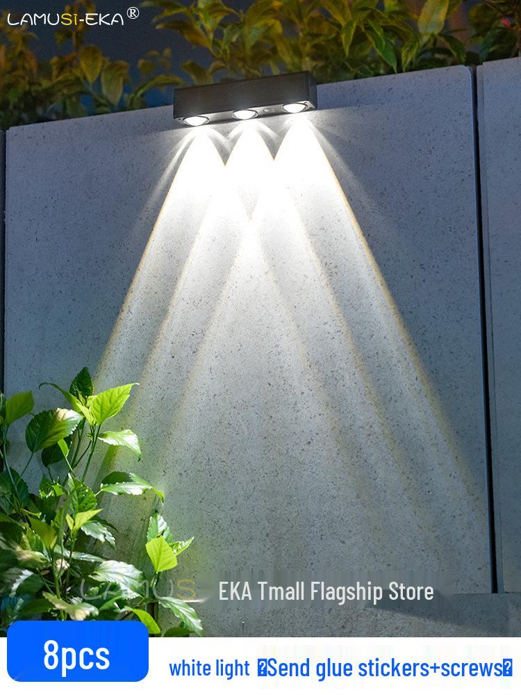 Solar Outdoor Courtyard Spotlight: Home & Street Lighting for Garden, Balcony, Wall Wash, and Enclosure Ambience