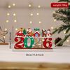 2026 Wooden Christmas Tree Ornament: English Letter Creative Decoration
