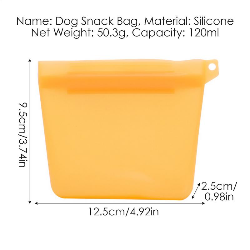 Silicone Dog Treat Bag Portable Dog Training Bag Outdoor Feeder for Training Pet Treat Bag Dog Treat Pouch Pet Supplies