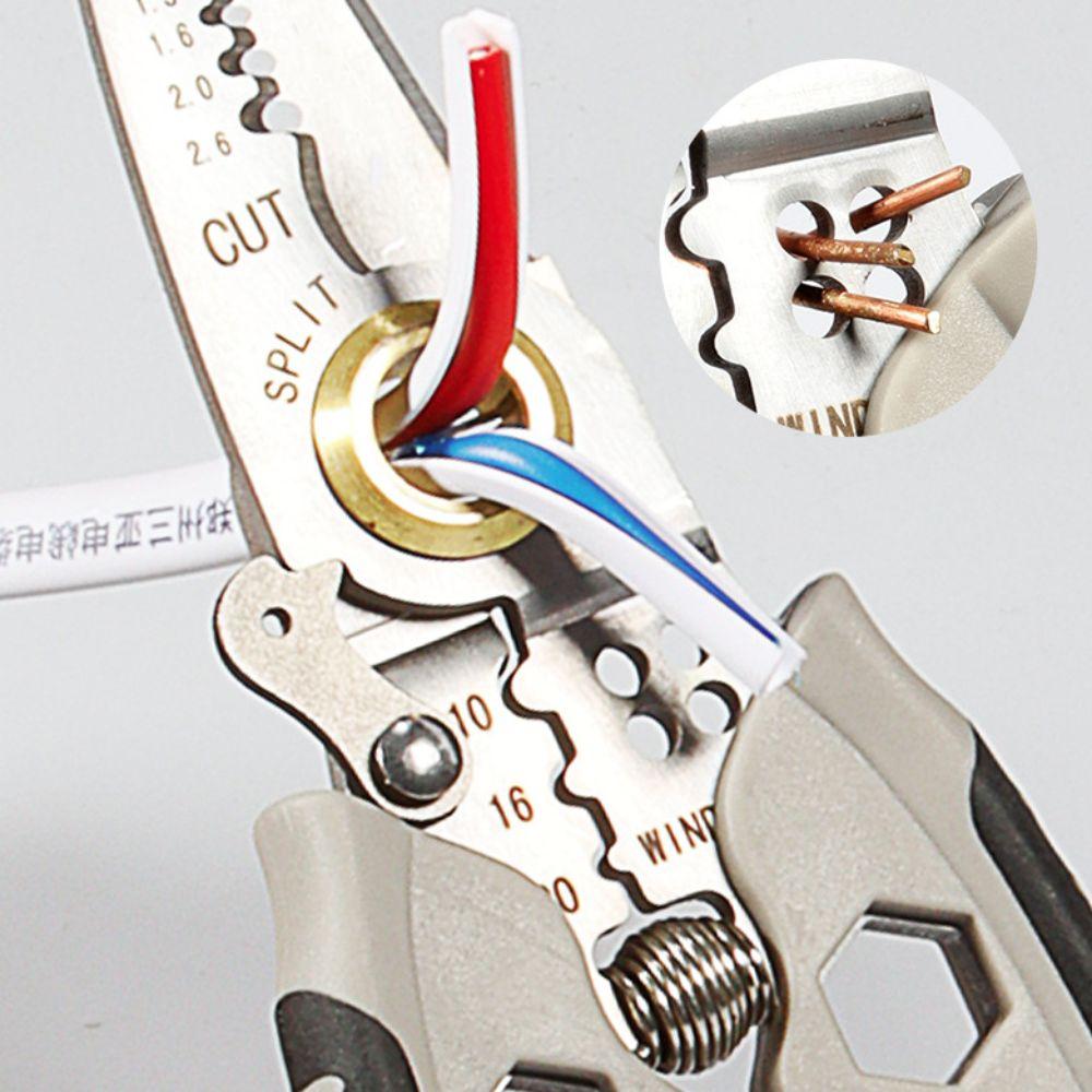 7 Inch Stripping Plier 16 in 1 Electrician Crimp Hand Tool Wire Stripper  Home
