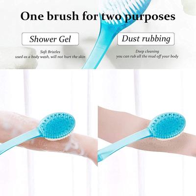 Brushman Körperbad Dusch Rückenbürste Massierer Spa Schrubber Langer Griff mit Superweichen Borsten Rücken Schrubber Gesund Trockene Haut Badbürste (ECP-0