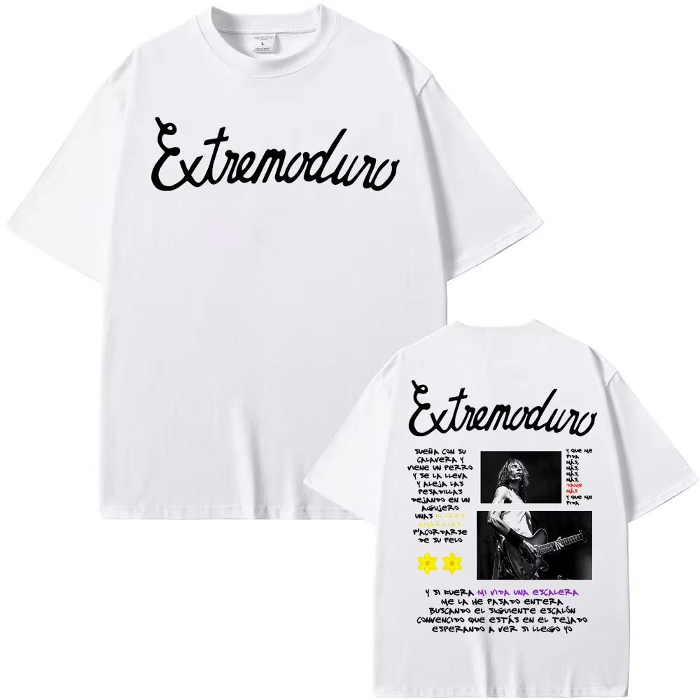 

Extremoduro Tour graphics 100cotton unisex shirt 2026 Summer New Oneck Mens Y2k rock band Short Sleeve Retro Tshirt fan gift 4XL