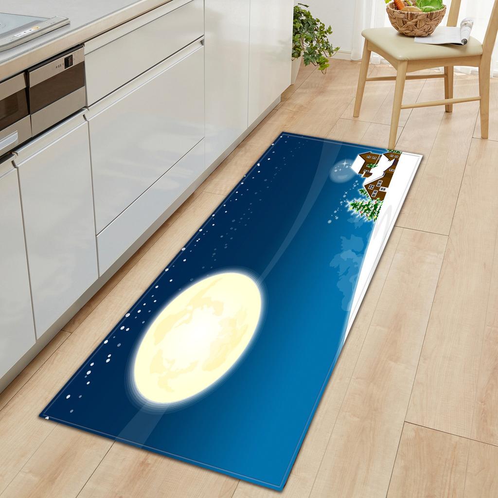 Christmas Kitchen Sand Carpet Doormat Long Floor Mat