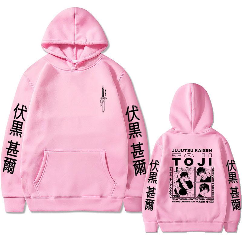 Anime Jujutsu Kaisen Fushiguro Toji Graphic Hoodies Vintage Oversized Hooded Casual Long Sleeves Cotton Hoodie Men Women Clothes