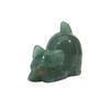 Cute Lazy Cat Statue Natural Stone Crystal Carved Healing Animal Figurine Reiki Gemstone Crafts Home Decoration Lovely Gift